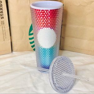 Starbucks Pride Collection Rainbow Studded Tumbler